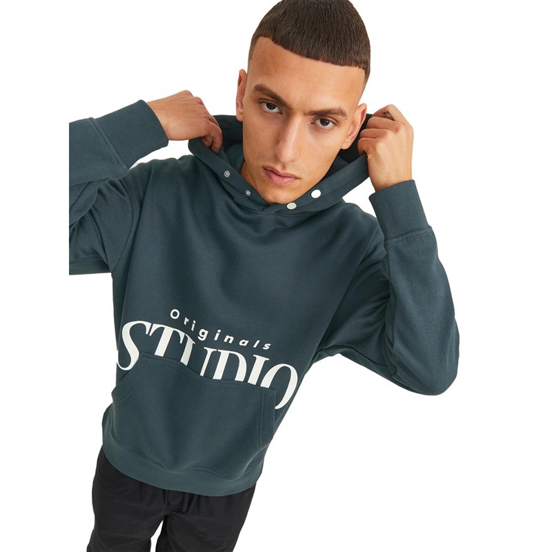 JACK AND JONES Heren Bright Hoodie Blauw