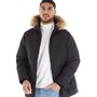 JACK & JONES Herren Flügel Parka Jacke Schwarz