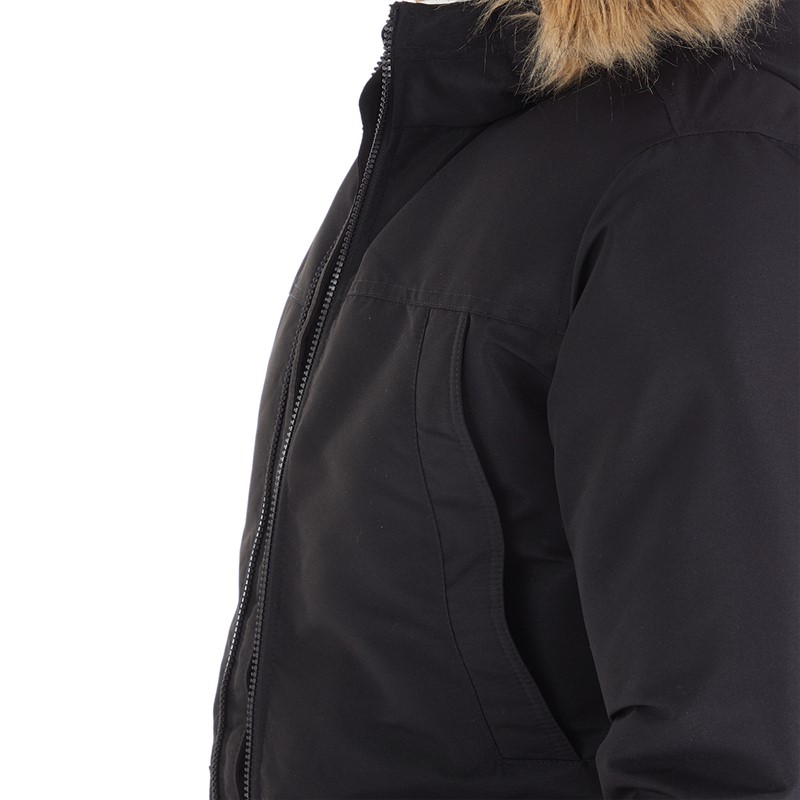 JACK & JONES Herren Flügel Parka Jacke Schwarz
