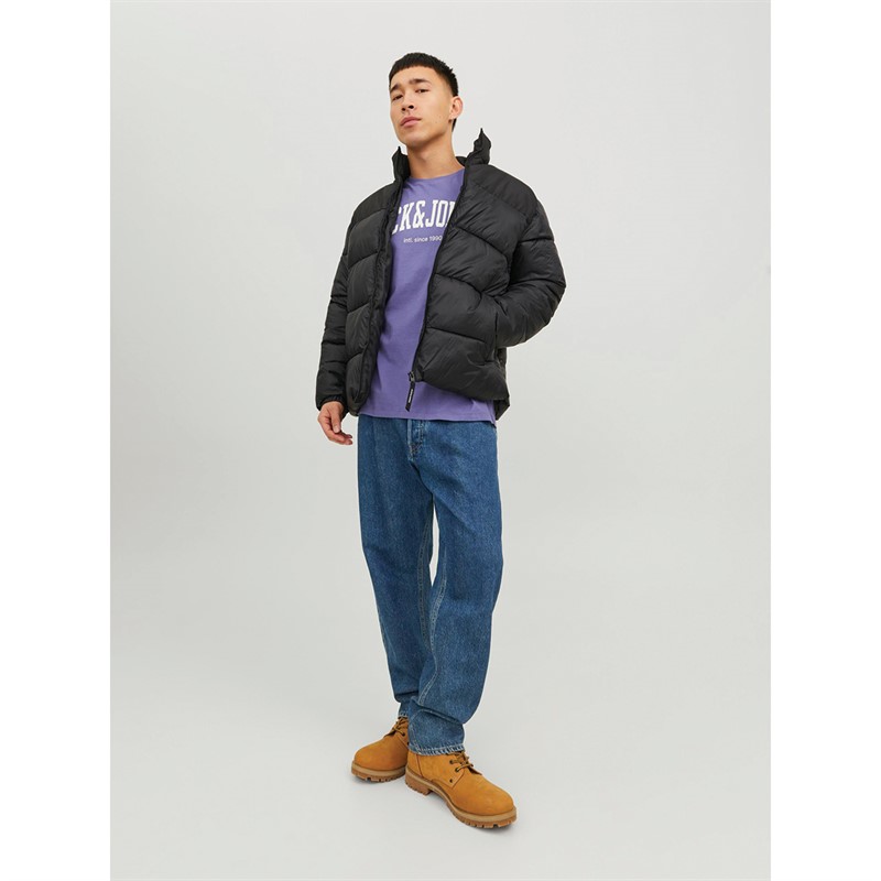 JACK AND JONES Herren Toby Pufferjacke Schwarz
