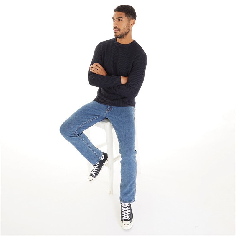 JACK AND JONES Herre Roy Strikket Trøje Blå Blazer