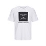 JACK AND JONES Mens Mapped T-Shirt White