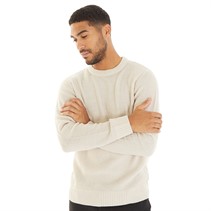 JACK & JONES Mens Roy Knit Jumper Moonbeam