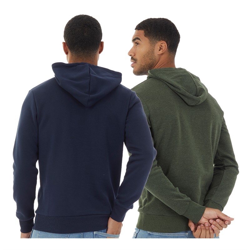 JACK & JONES Herre Halvis Topakker Hoodies Kombu Grøn/Marineblå Blazer