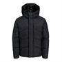 JACK & JONES Herren Otis Kapuzen-Steppjacke Schwarz