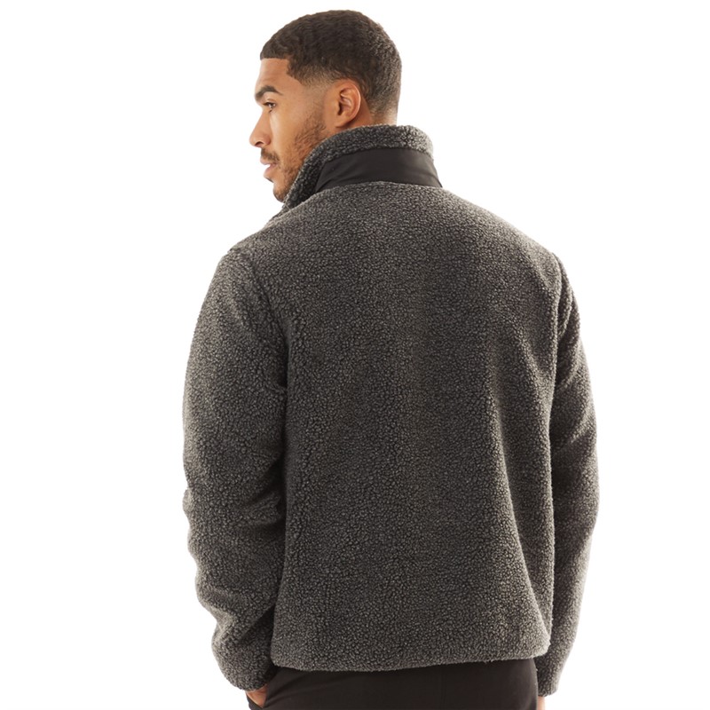JACK & JONES Kurtka teddy Vesterbro dla niego kolor szary marglowy