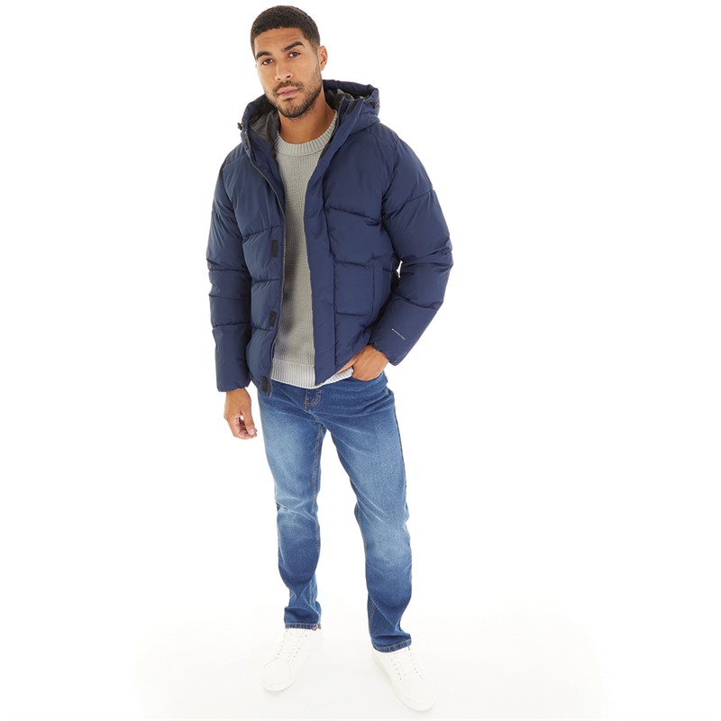 JACK & JONES Herre Otis Hættepufferjakke Blå Blazer