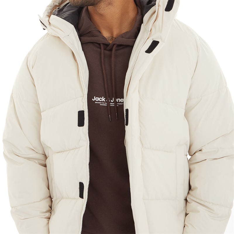 JACK & JONES Herre Otis hættepufferjakke Måneskin