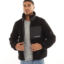 JACK AND JONES Mens Vesterbro Teddy Jacket Black