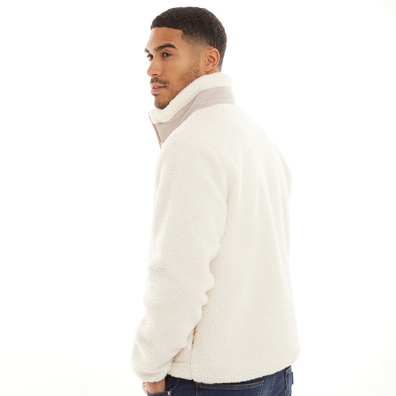JACK AND JONES Mens Vesterbro Teddy Jacket Atmosphere