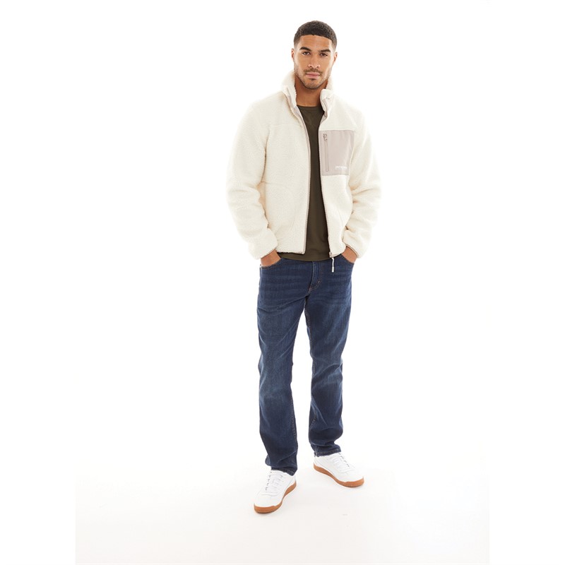 JACK AND JONES Mens Vesterbro Teddy Jacket Atmosphere