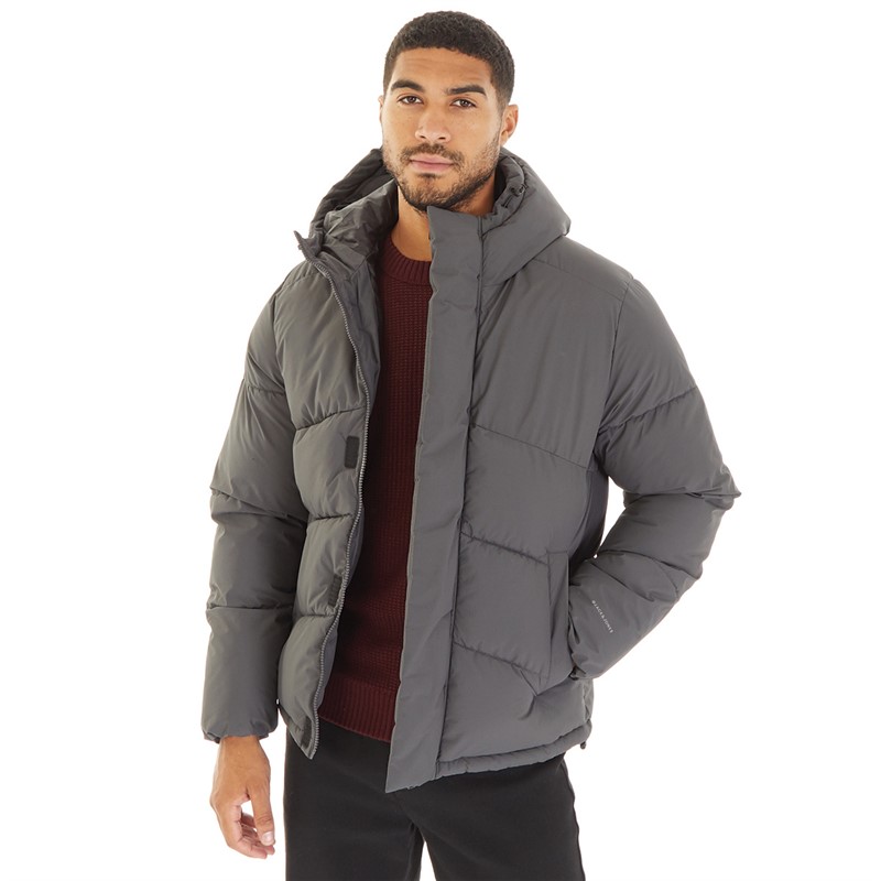 Jack & jones hooded puffer jacket discount