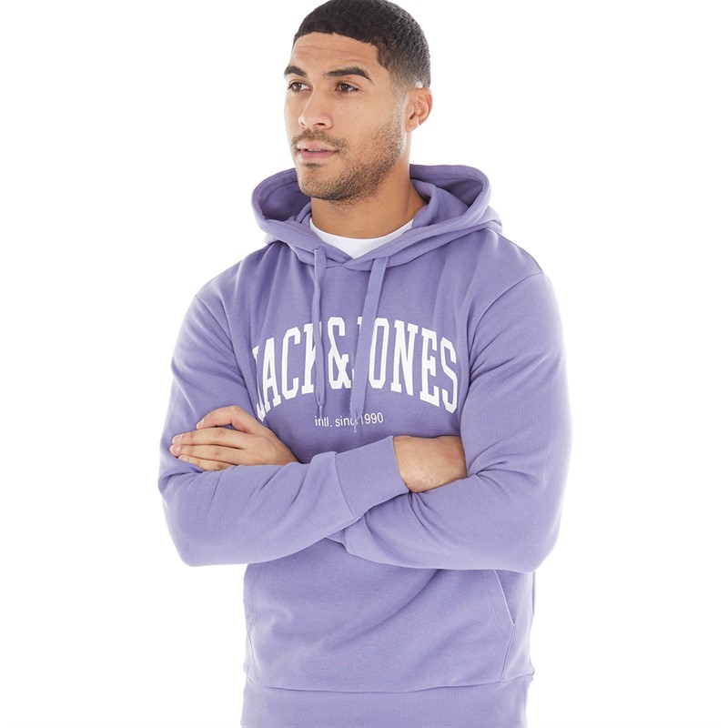 JACK AND JONES Mens Josh Hoodie Twilight Purple