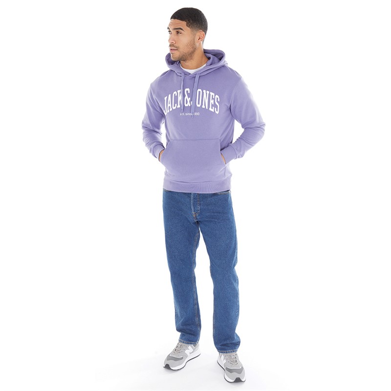 JACK AND JONES Mens Josh Hoodie Twilight Purple