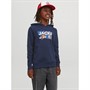 JACK AND JONES Boys Dust Hoodie Navy Blazer