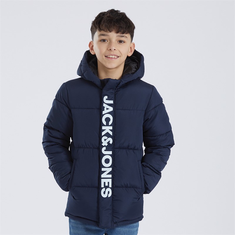 JACK & JONES Jongens Haste Puffer Jas Marine Blazer