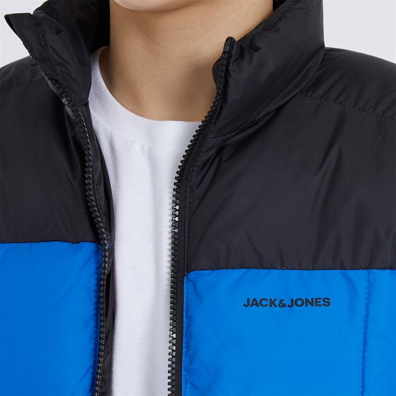 JACK AND JONES Boys Otis Puffer Collar Jacket Lapis Blue
