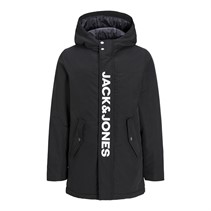 JACK & JONES Fen kurtka parka dla chłopca kolor czarny
