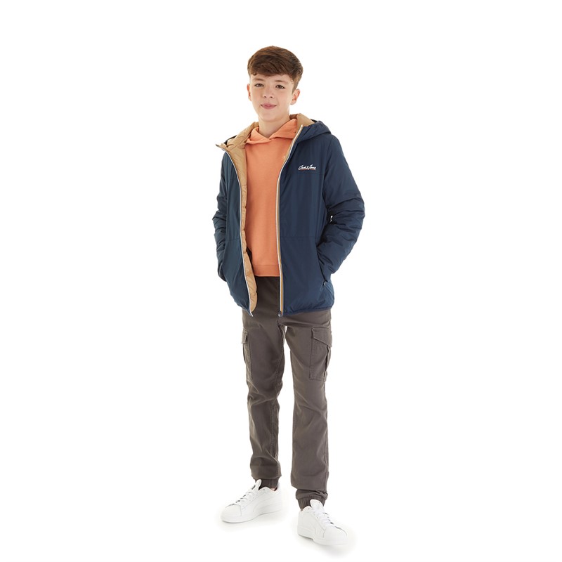 JACK AND JONES Boys Tons Puffer Jacket Navy Blazer