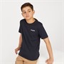 JACK AND JONES Boys Harvey Flow T-Shirt Navy Blazer