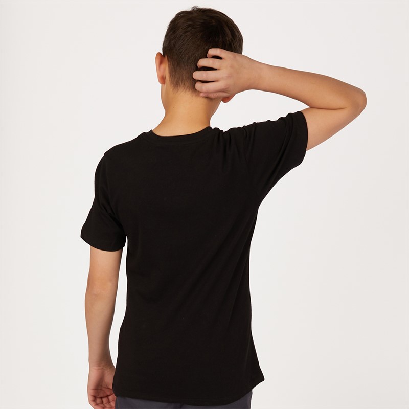 JACK AND JONES Boys Harvey Flow T-Shirt Black