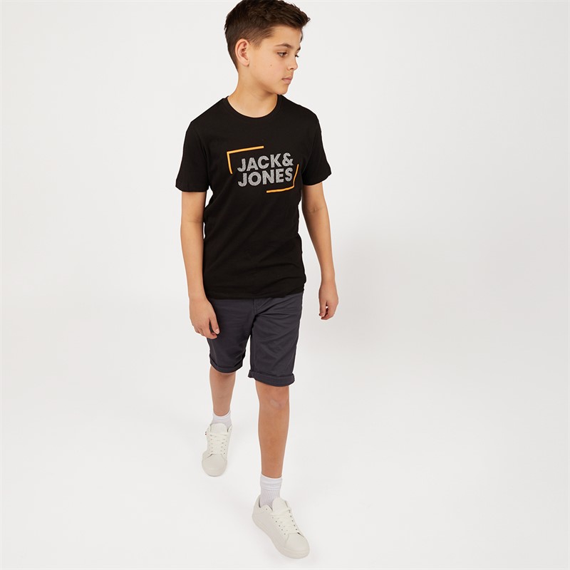JACK AND JONES Boys Harvey Flow T-Shirt Black
