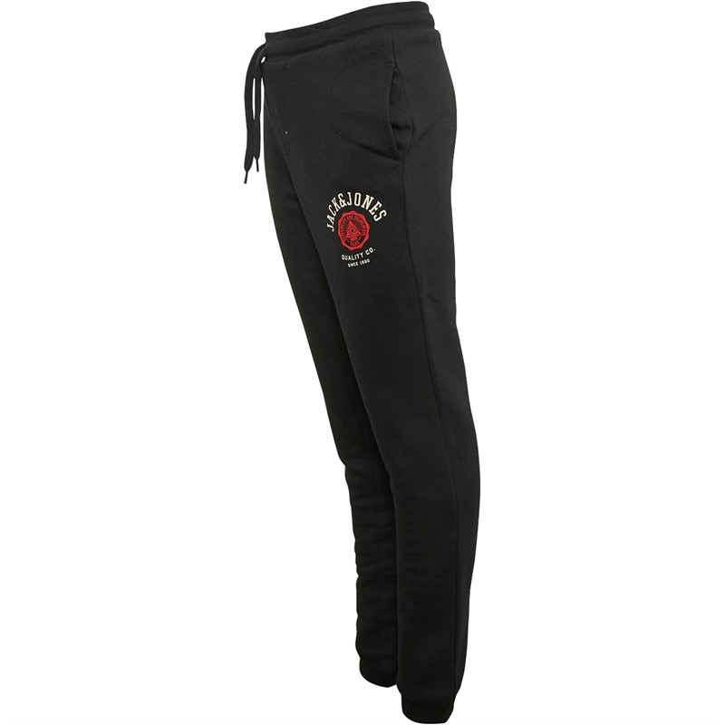 JACK AND JONES Boys Logo Joggers Black