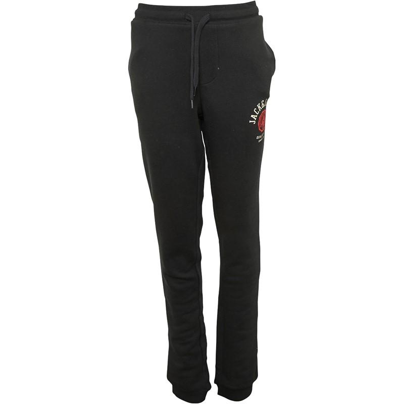 JACK AND JONES Boys Logo Joggers Black