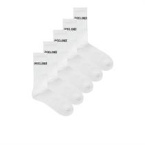 JACK AND JONES Boys Regen Five Pack Crew Socks White