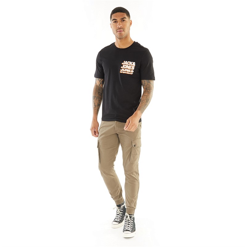 JACK AND JONES Herren Paul Warner AKM 111 Cargohose Bungee-Schnur