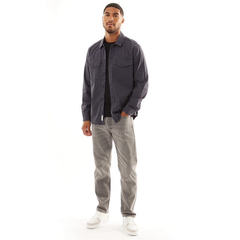 JACK & JONES Herre Dave Stretch Overshirt Blå Blazer