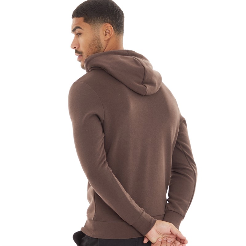 Buy JACK AND JONES Mens Vesterbro Hoodie Chocolate Brown