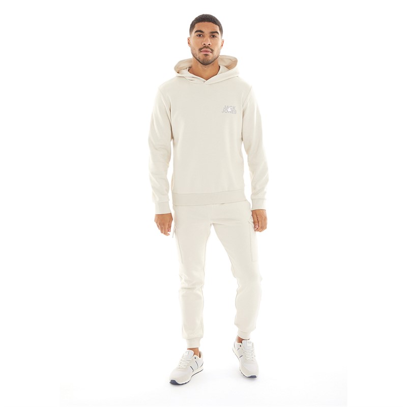 JACK & JONES Mens Classic Cargo Tracksuit Moonbeam