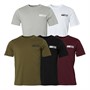 JACK & JONES T-shirts de sport Homme - lot de 5 - Noir/blanc/port royal/olive nuit/alliage