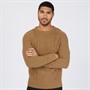 JACK & JONES Herre Caden Kabelstrikket Trøje Otter