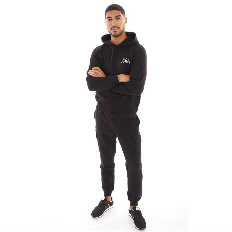 JACK & JONES Mens Classic Cargo Tracksuit Black