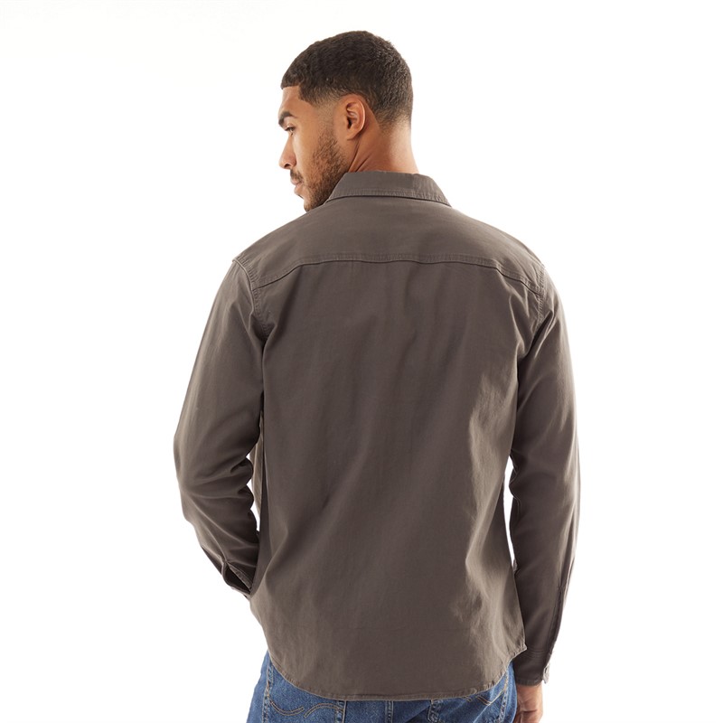 JACK & JONES Chemise à manches longues Dave stretch Homme Asphalt