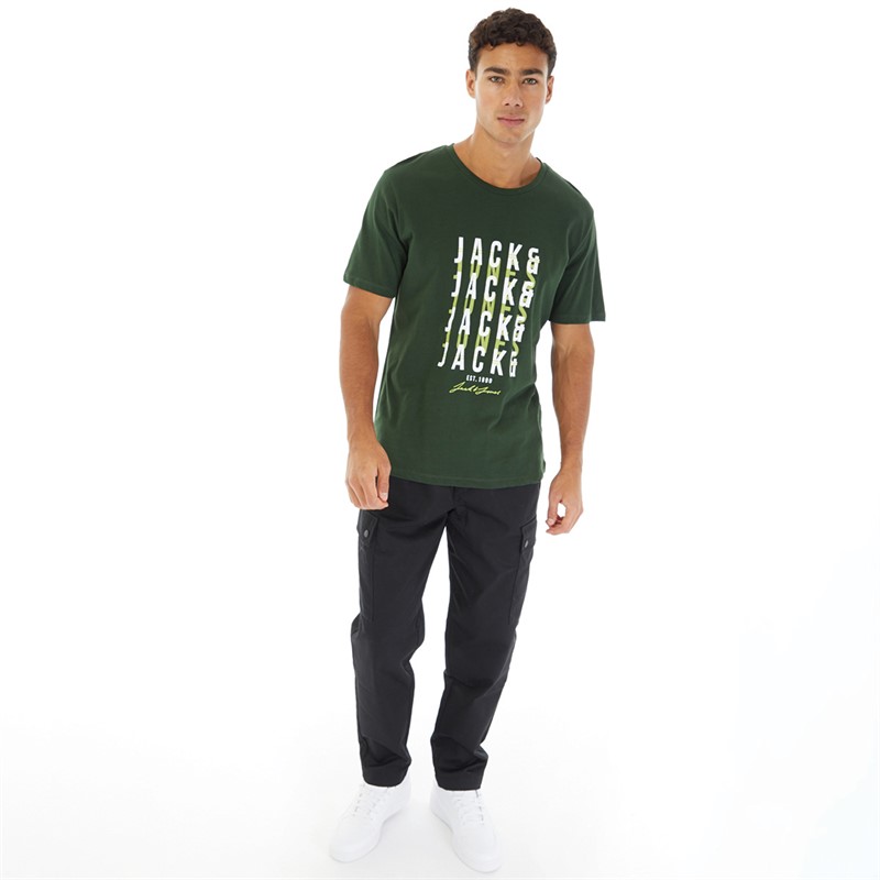 JACK & JONES T-Shirt Delvin Mountain View Herren