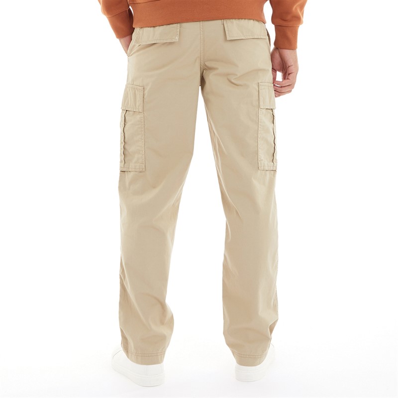 JACK AND JONES Mens Karl Evans Wider Fit Cargo Pants Beige