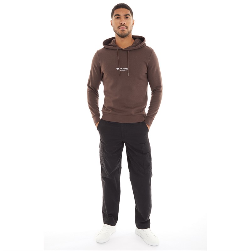 JACK AND JONES Mens Karl Evans Wider Fit Cargo Pants Black