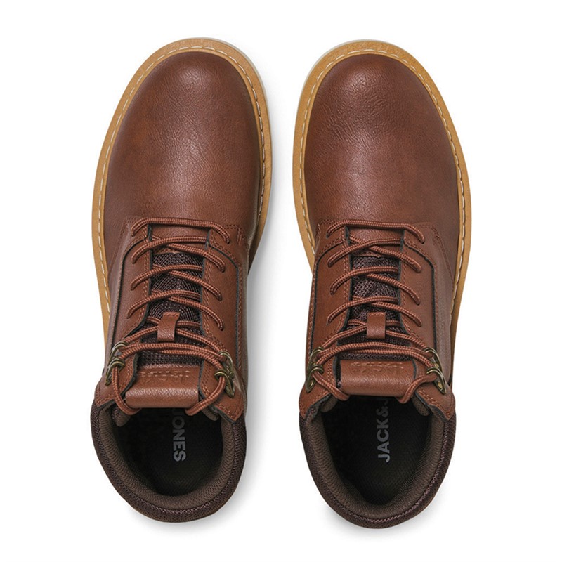 JACK & JONES Bottines Ohio Homme Marron Stone
