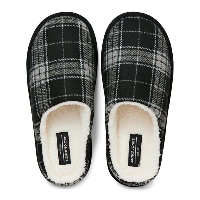 JACK & JONES Klapki home Murphy dla niego kolor antracyt