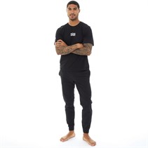 JACK & JONES Mens Solid Loungewear Set Black