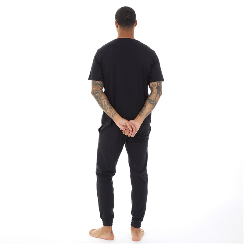 JACK & JONES Ensemble de vêtements de détente Homme uni Noir