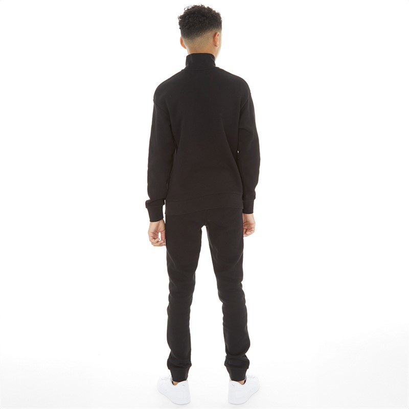JACK & JONES Ensemble Sweat-Shirt et Jogging Vesterbro à Demi-Fermeture Éclair Noir Garçon