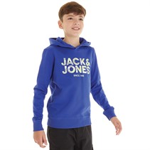 JACK AND JONES Drenge James Hoodie Blå