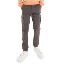 JACK & JONES Boys Marco Dean Cuffed Cargo Pants Asphalt