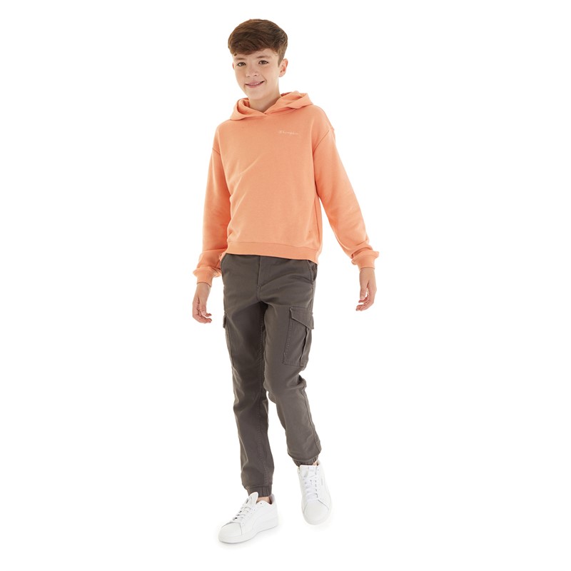 JACK & JONES Boys Marco Dean Cuffed Cargo Pants Asphalt