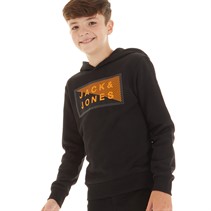 JACK AND JONES Boys Shawn Sweat Hoodie Black