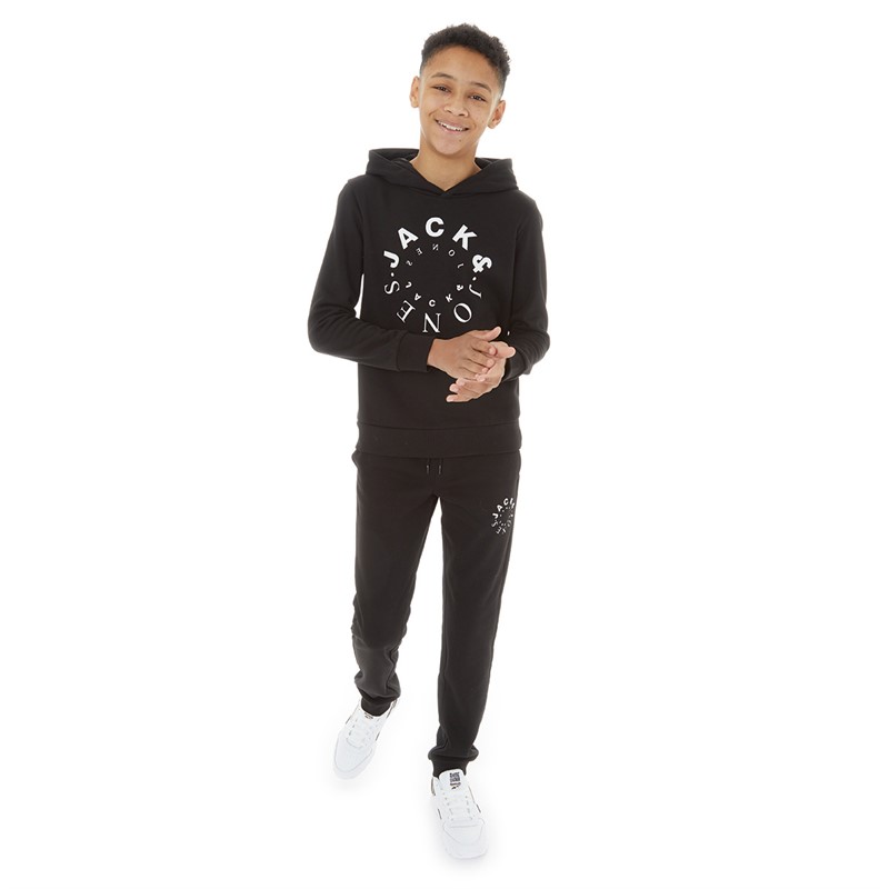 JACK & JONES Boys Warrior Joggers Black